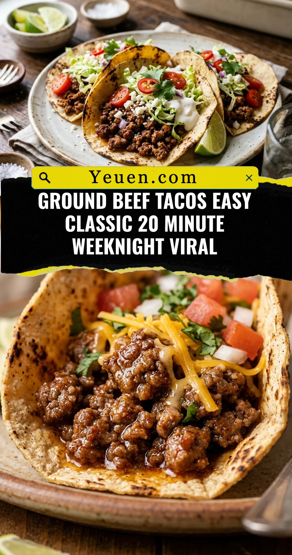 Ground Beef Tacos Easy Classic 20 Minute Weeknight Viral