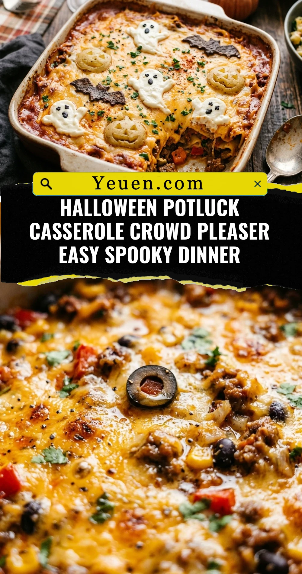Halloween Potluck Casserole Crowd Pleaser Easy Spooky Dinner