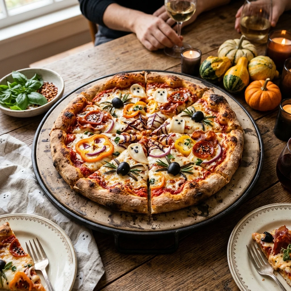 Halloween Potluck Pizza Crowd Pleaser Easy Spooky Dinner