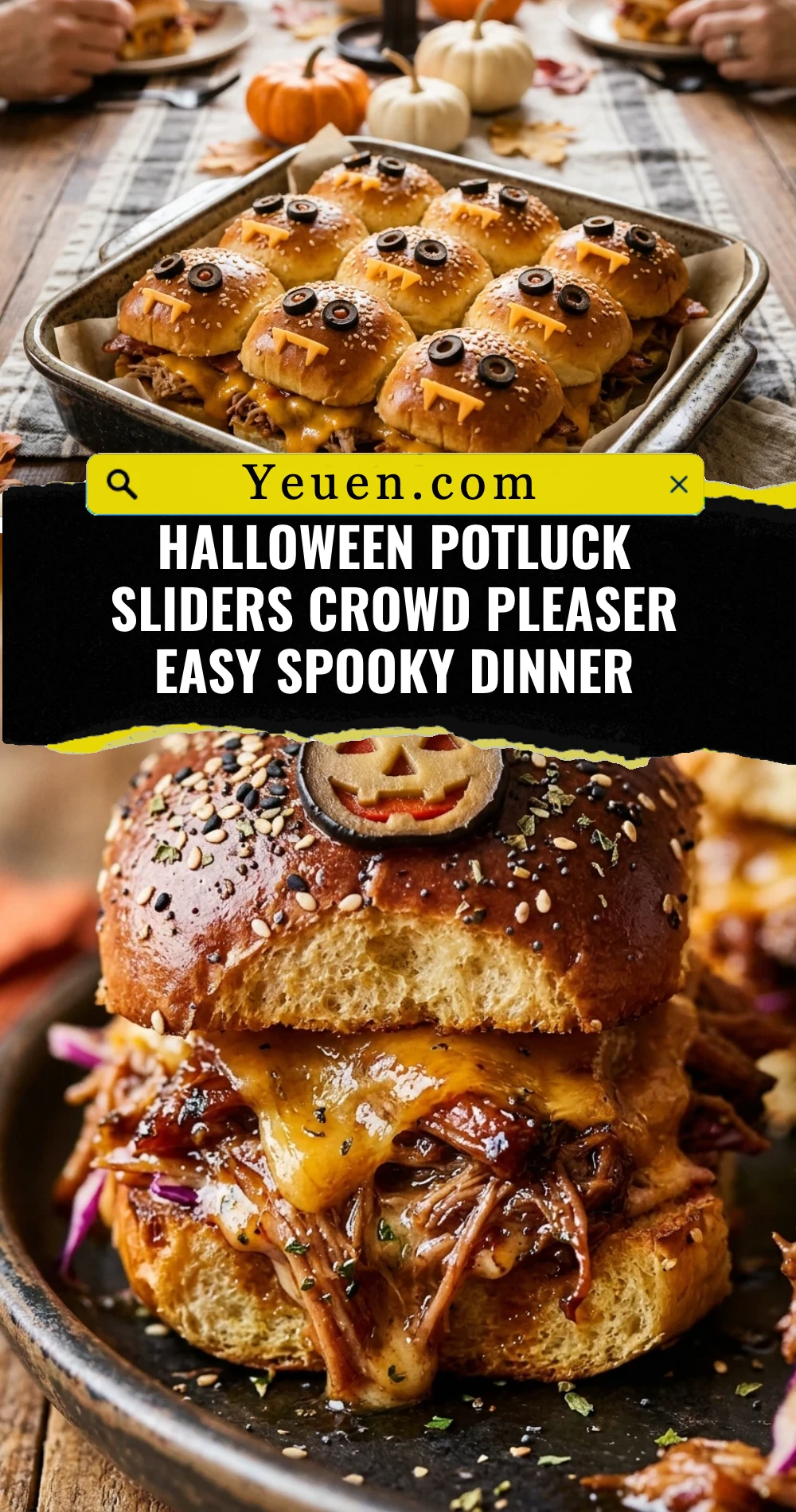 Halloween Potluck Sliders Crowd Pleaser Easy Spooky Dinner