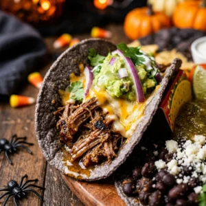 Halloween Taco Board - Dinner Everyone Loves