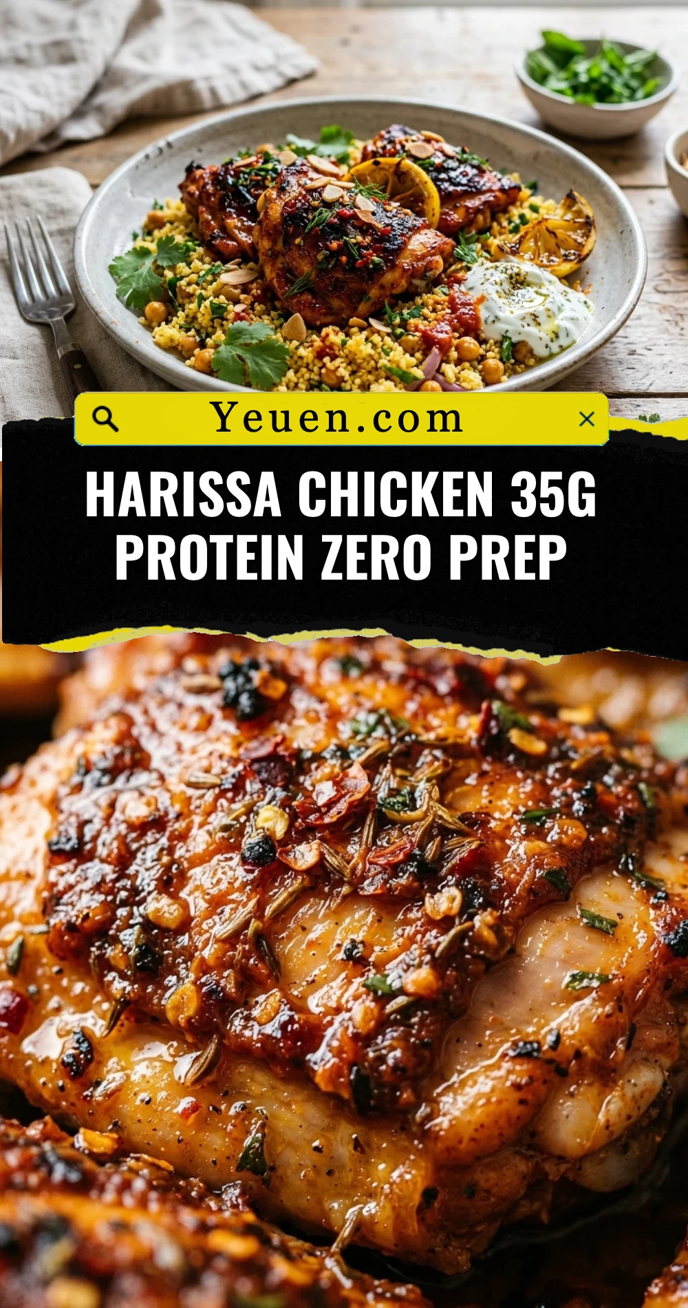 Harissa Chicken 35g Protein Zero Prep