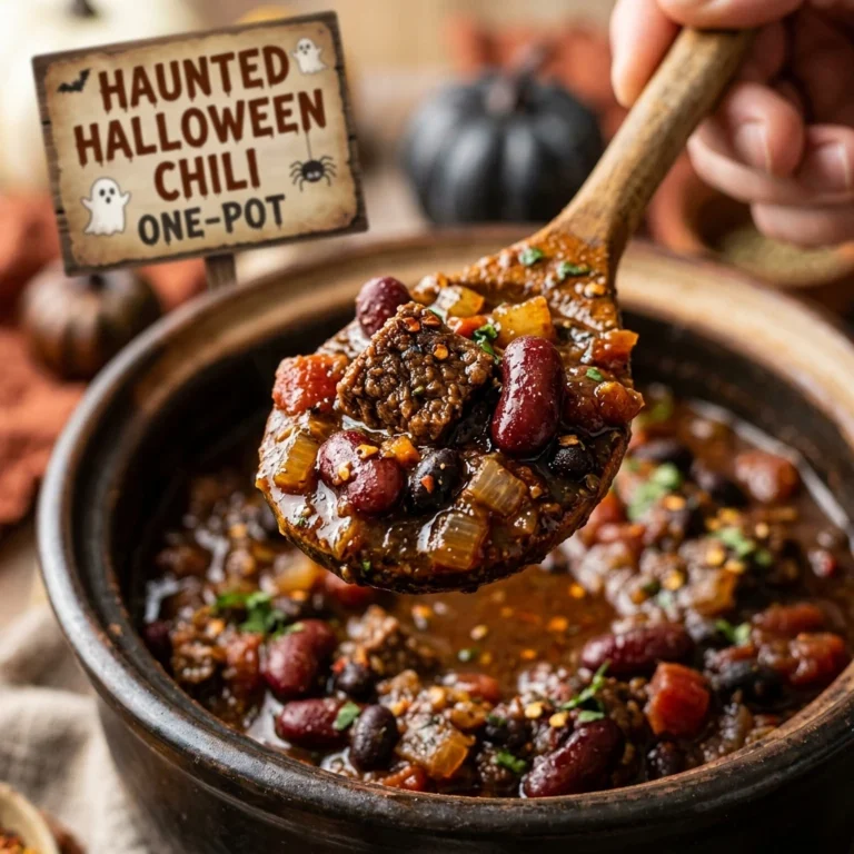 Haunted Halloween Chili One-Pot Feeds 8 Spooky