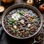 Haunted Halloween Soup Black Bean Spooky Dinner