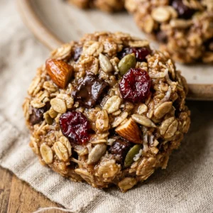 Healthy 5 Minute Breakfast Cookies High Protein Make Ahead Kids No Eggs