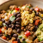 Healthy 5 Minute High Protein Breakfast Burrito Bowls Make Ahead Weight Loss