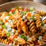 Healthy Buffalo Chicken Pasta (High Protein)