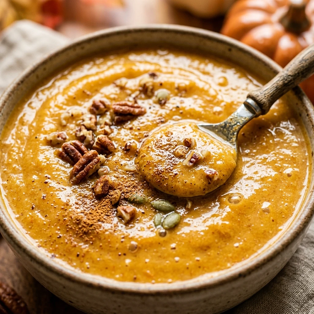 Healthy Pumpkin Spice Smoothie With Protein Powder Fall