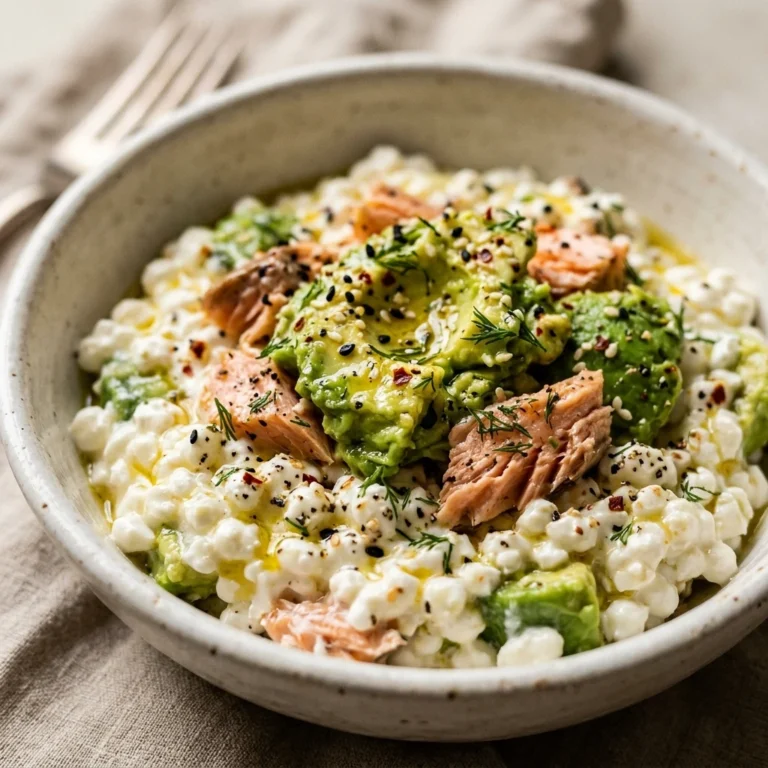 High Protein Avocado Breakfast 30g+ Easy Low Carb Meal Prep Cottage Cheese