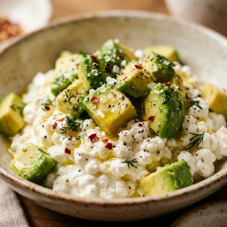 High Protein Avocado Breakfast 30g+ Easy Meal Prep Low Carb Cottage Cheese