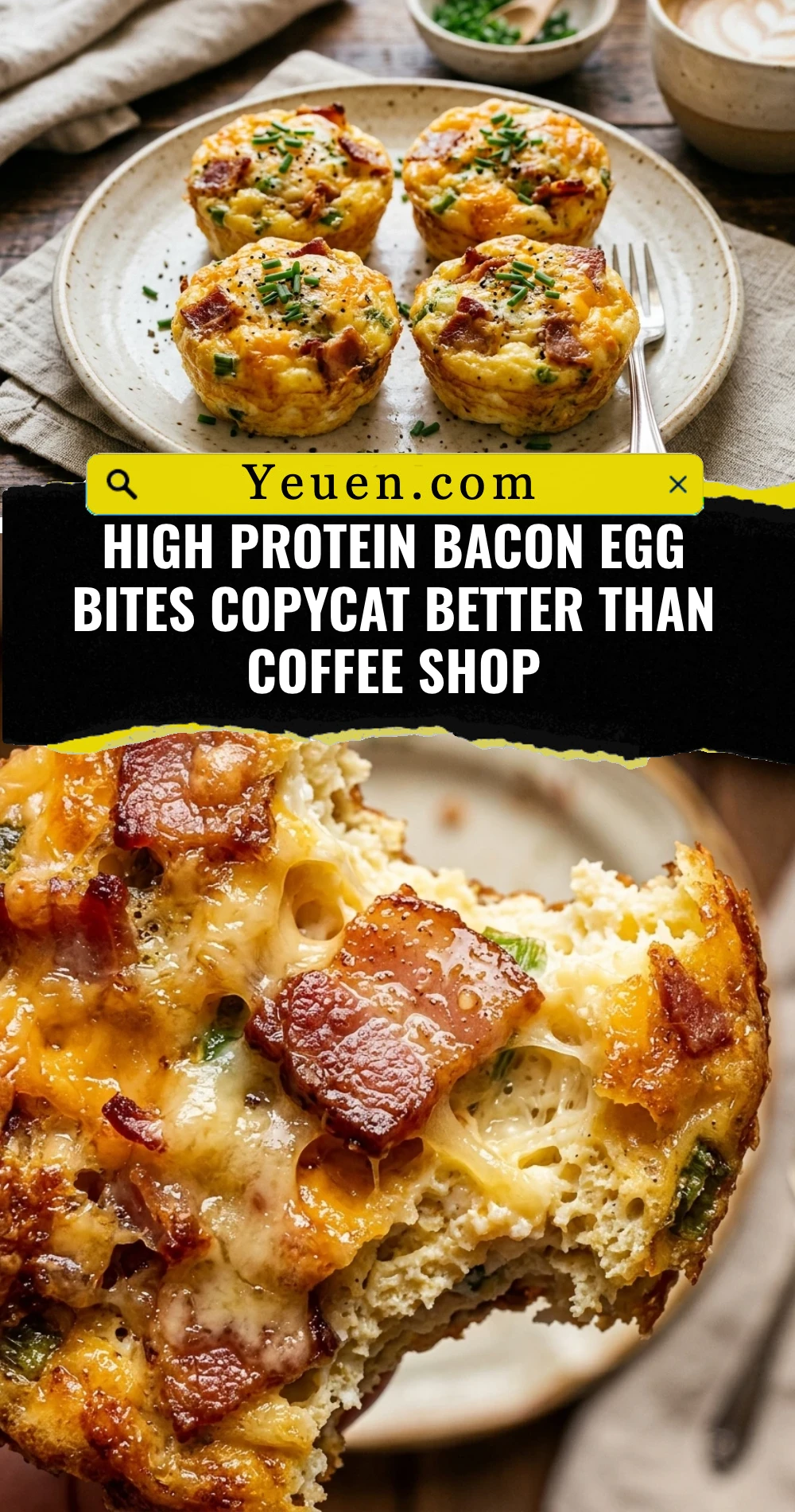 High Protein Bacon Egg Bites Copycat Better Than Coffee Shop