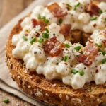 High Protein Bagel Breakfast 30g+ Easy Meal Prep Low Carb Cottage Cheese