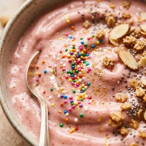 High Protein Birthday Cake Smoothie Bowl Thick Creamy Weight Loss Healthy Dessert Viral