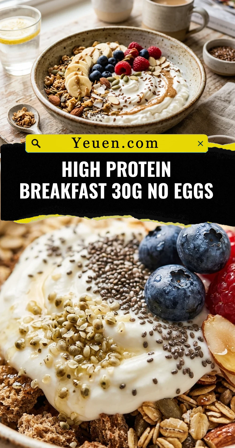 High Protein Breakfast 30g No Eggs