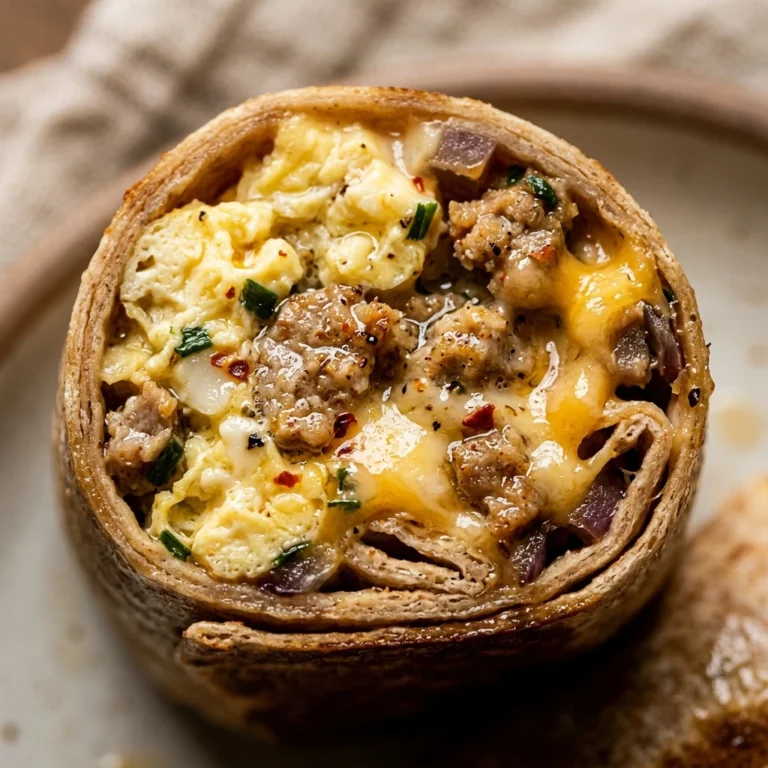 High Protein Breakfast Burrito Freezer Friendly