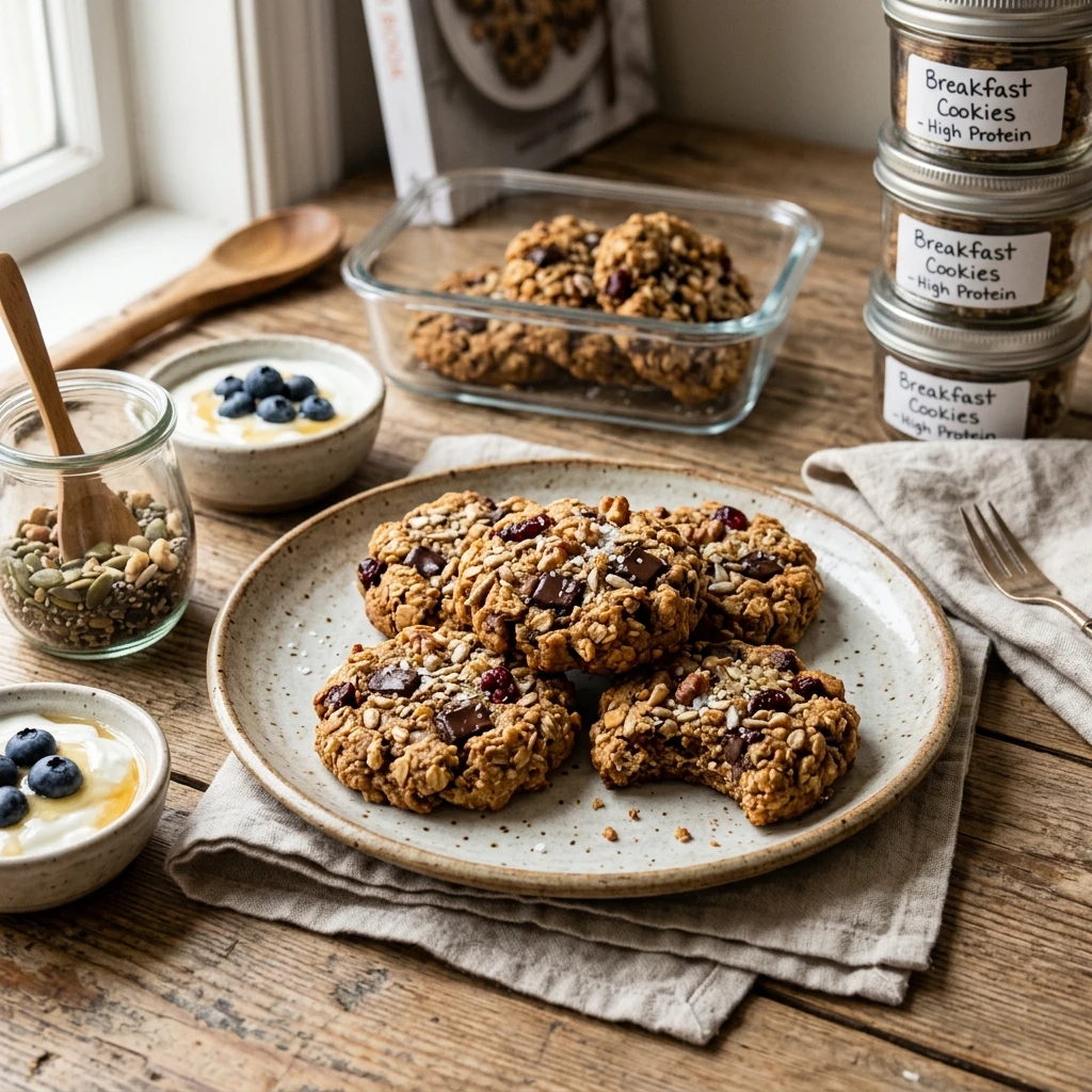 High Protein Breakfast Cookies Meal Prep