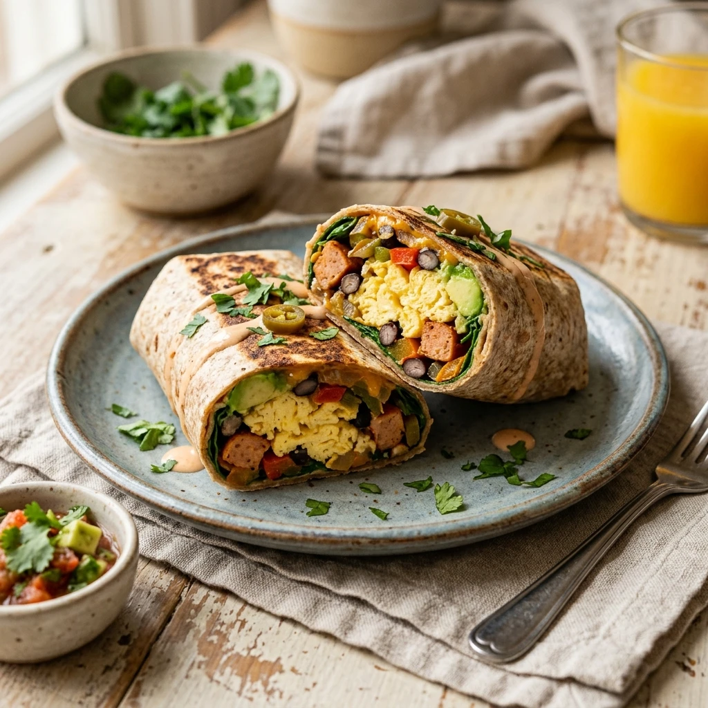 High Protein Breakfast Wraps Freezer