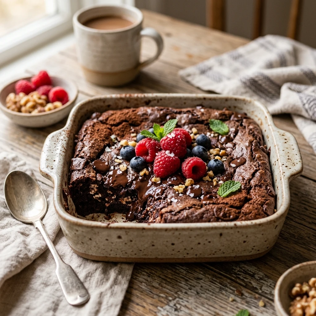 High Protein Brownie Dessert Easy Low Carb 30g+ Meal Prep Cottage Cheese