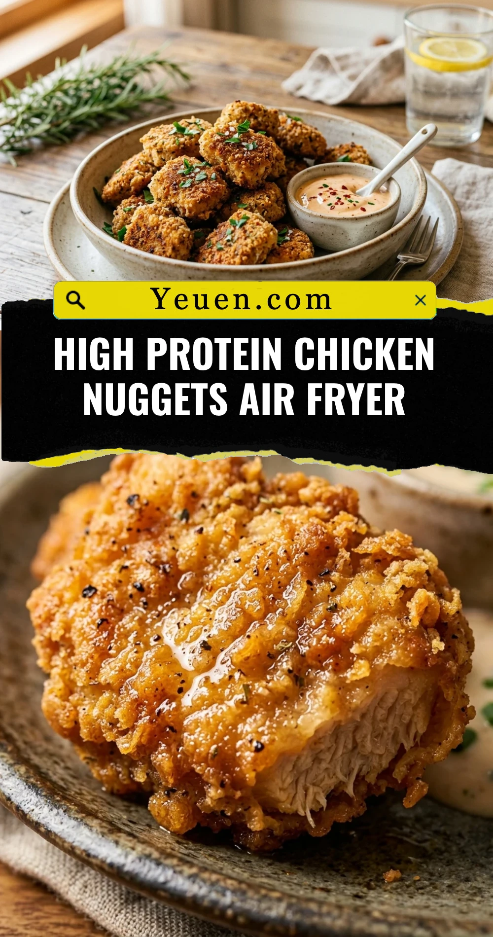 High Protein Chicken Nuggets Air Fryer