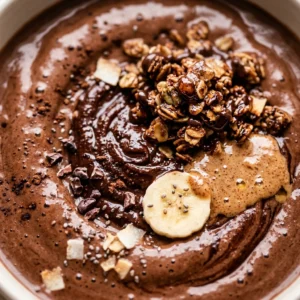 High Protein Chocolate Smoothie Bowl Thick Creamy Weight Loss Healthy Granola Viral
