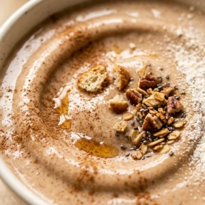 High Protein Cinnamon Roll Smoothie Bowl Thick Creamy Weight Loss Healthy Dessert