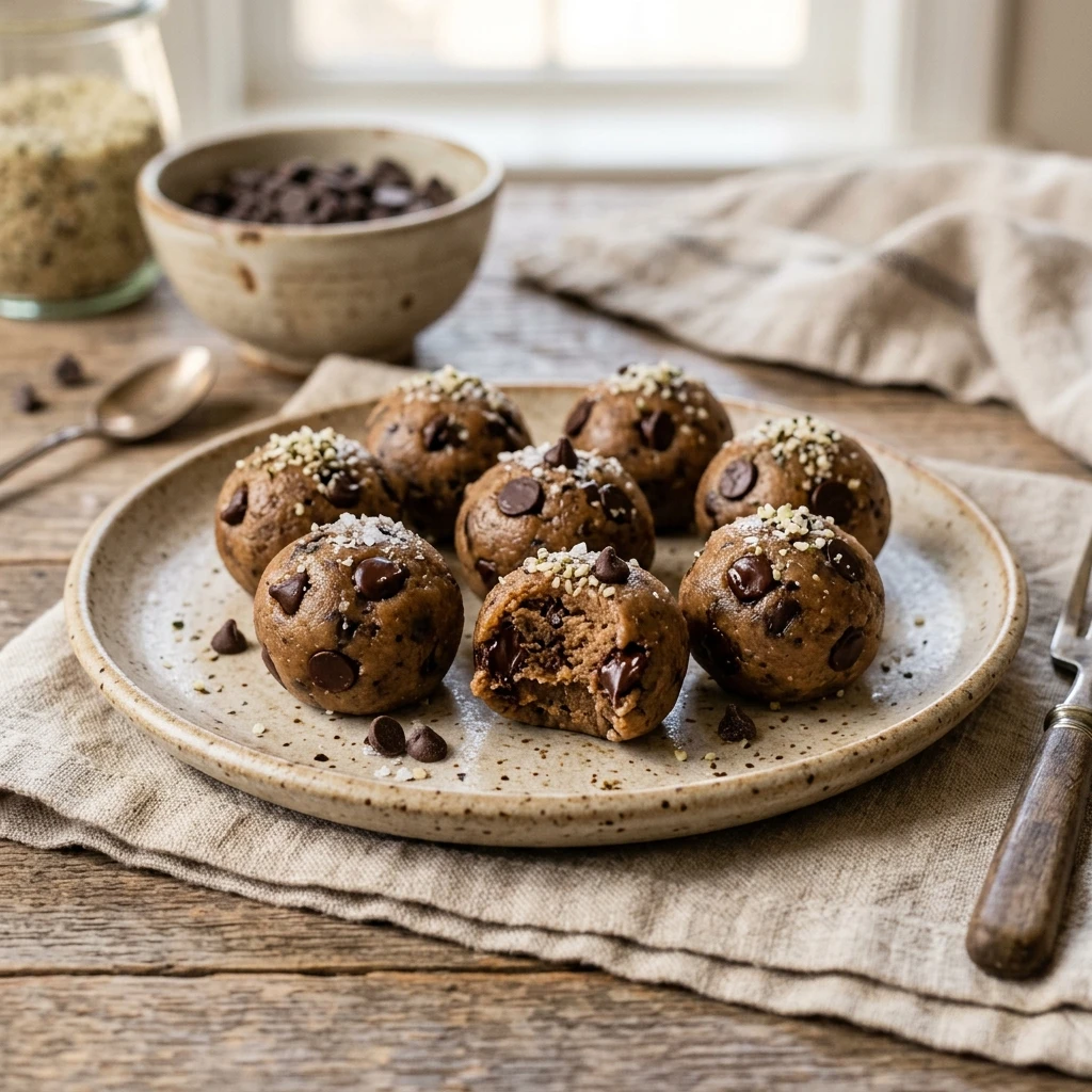 High Protein Cookie Dough Bites Healthy