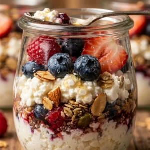 High Protein Cottage Cheese Bowls Meal Prep 5 Days