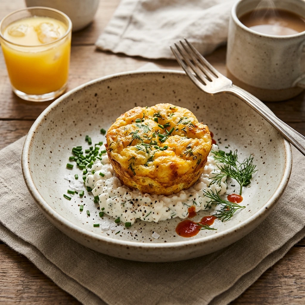 High Protein Cottage Cheese Breakfast 20g+ Easy Egg Bites 3 Ingredient
