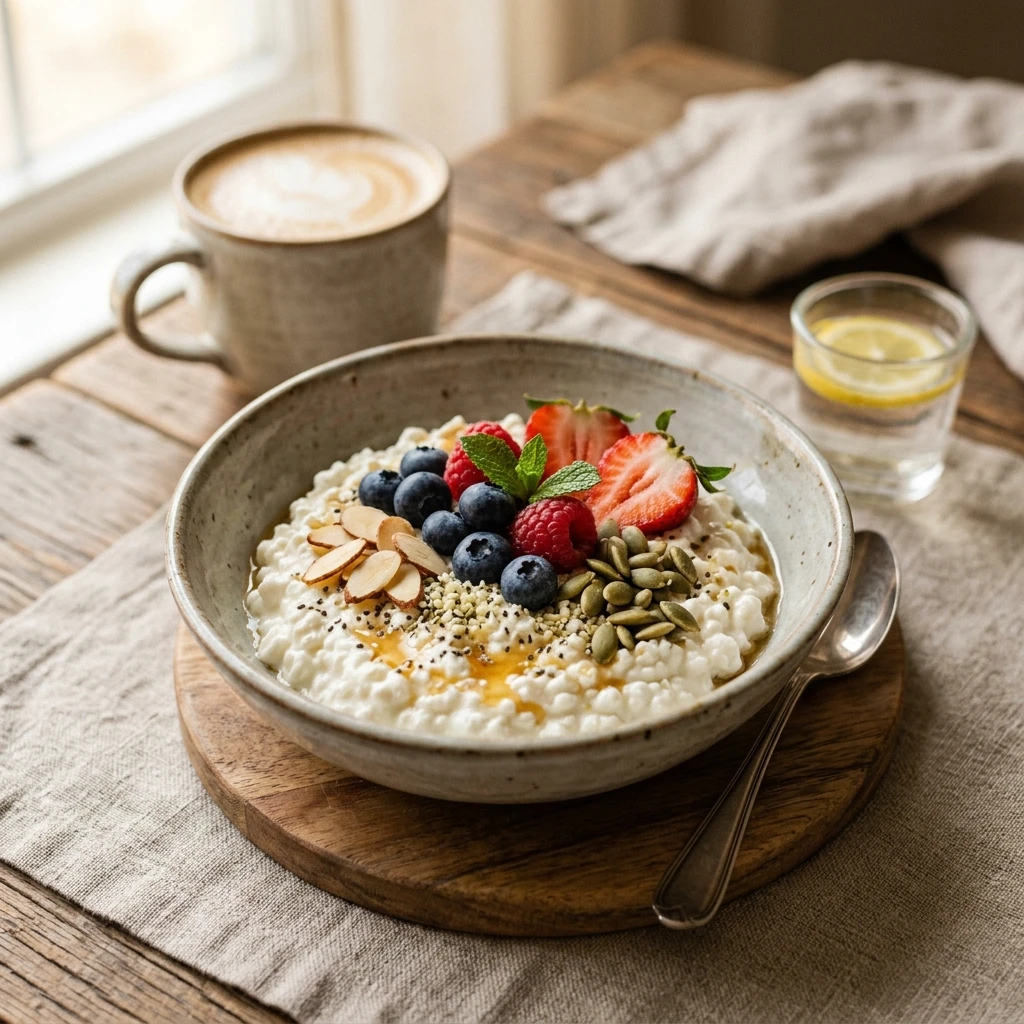High Protein Cottage Cheese Breakfast