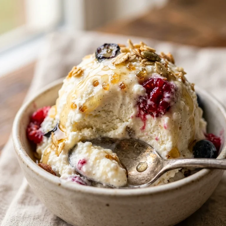 High Protein Cottage Cheese Ice Cream Breakfast Hack Viral