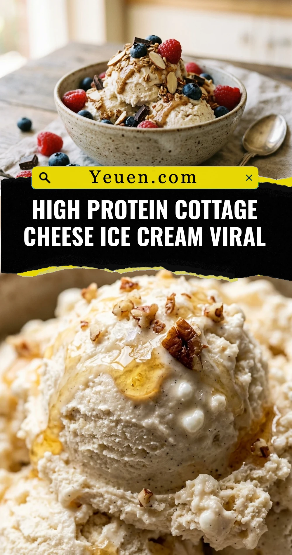 High Protein Cottage Cheese Ice Cream Viral