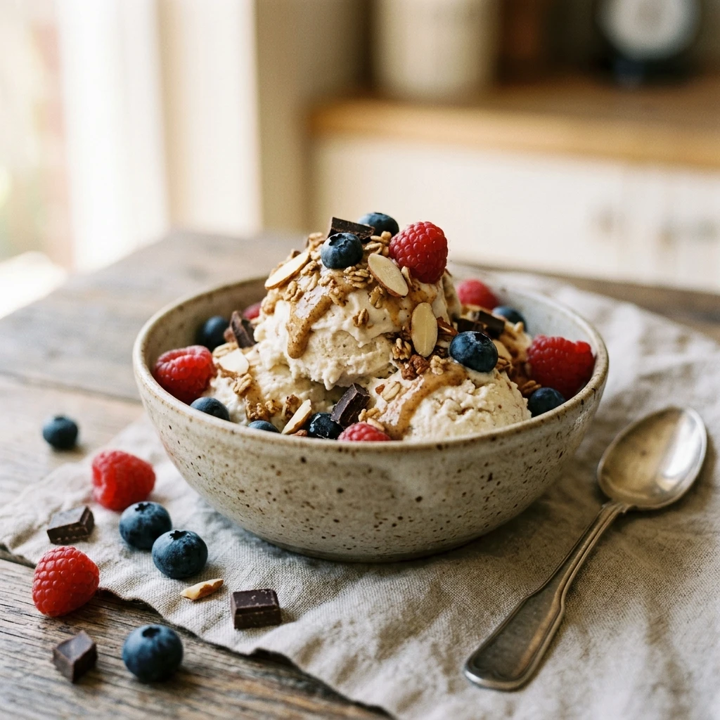 High Protein Cottage Cheese Ice Cream Viral