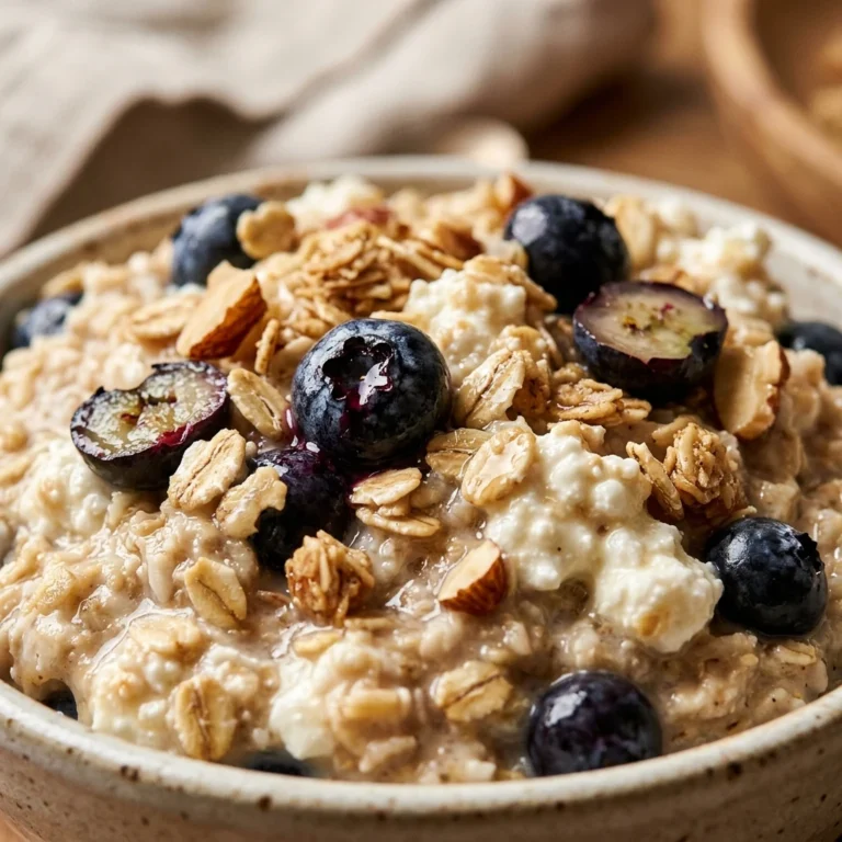 High Protein Cottage Cheese Oatmeal 20g Creamy No Sugar