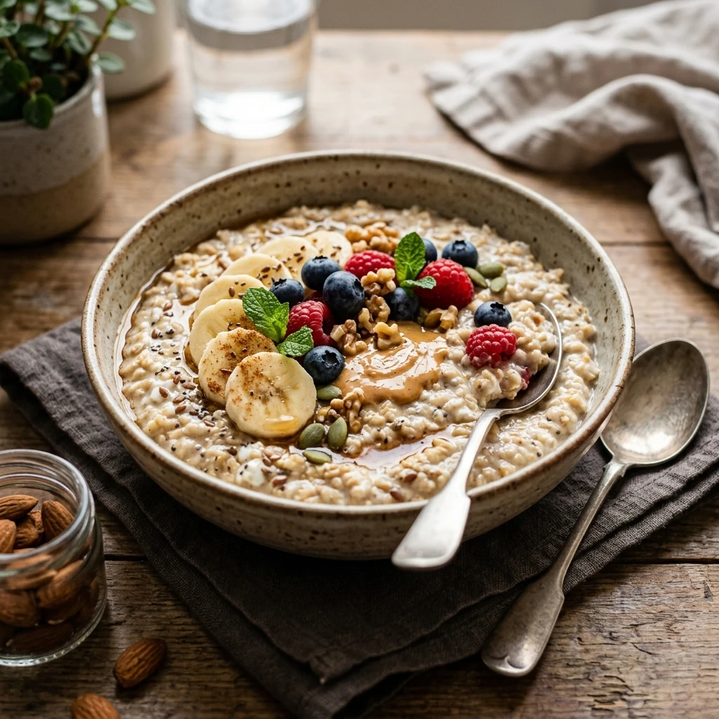High Protein Cottage Cheese Oatmeal 20g Creamy No Sugar
