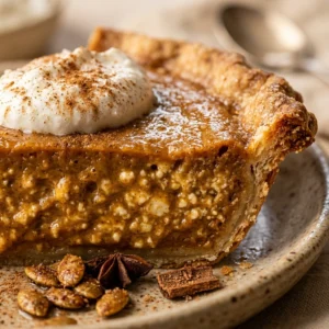 High Protein Cottage Cheese Pumpkin Pie - Thanksgiving Version