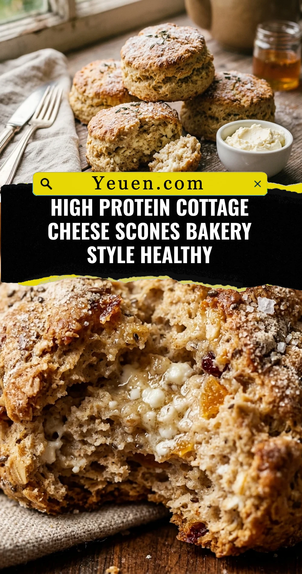 High Protein Cottage Cheese Scones Bakery Style Healthy