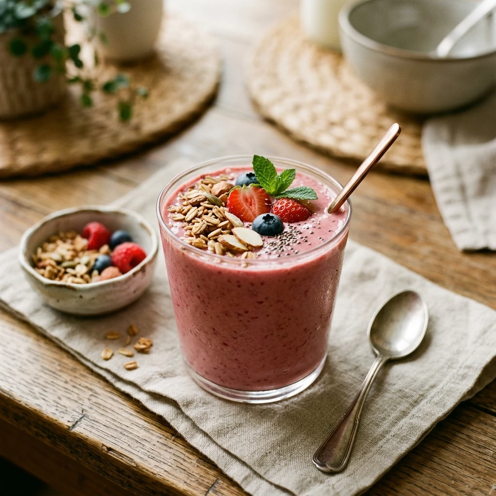 High Protein Cottage Cheese Smoothie Breakfast No Powder