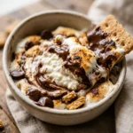 High Protein Cottage Cheese S'mores Dip