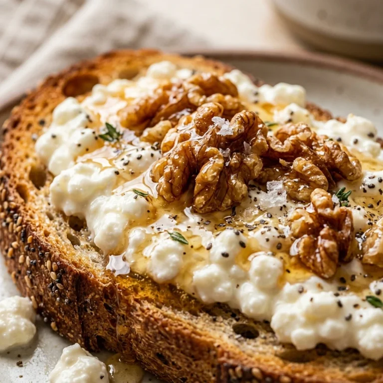 High Protein Cottage Cheese Toast Sweet And Salty