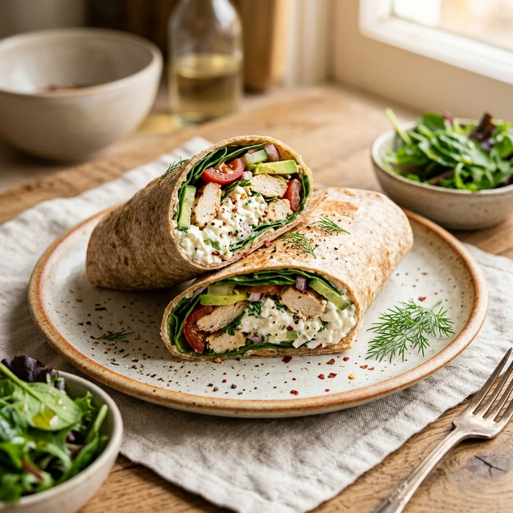 High Protein Cottage Cheese Wraps Viral