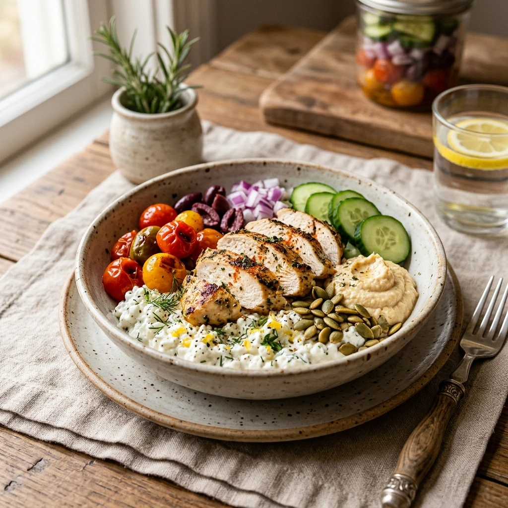 High Protein Dinner 30g+ Easy Meal Prep Low Carb Cottage Cheese