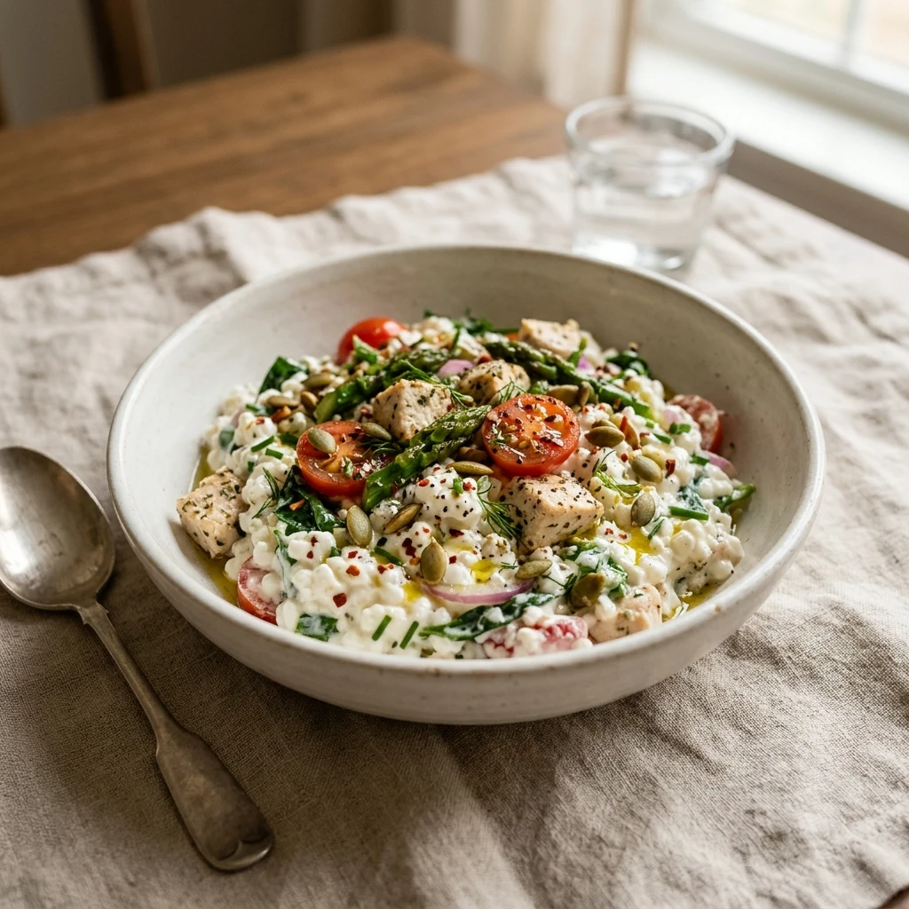 High Protein Dinner Meal Prep 30g+ Easy Low Carb Cottage Cheese