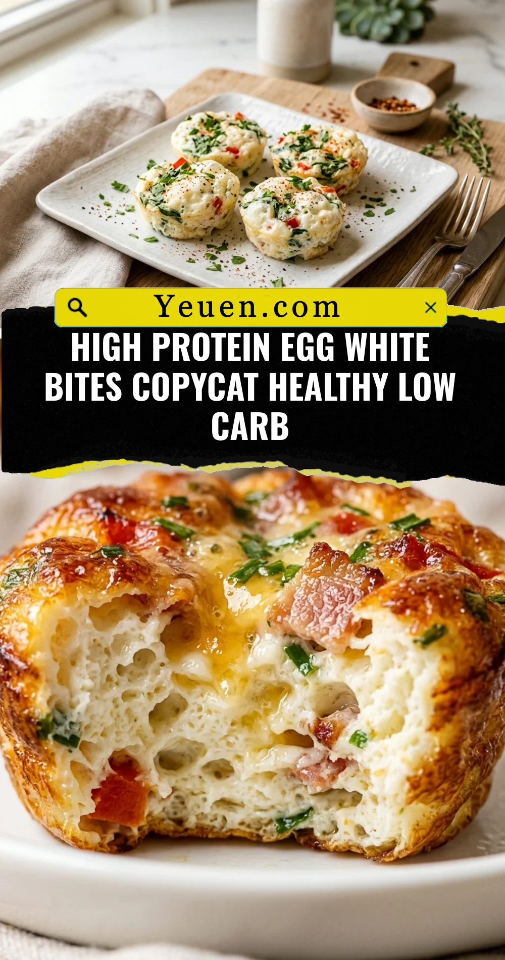 High Protein Egg White Bites Copycat Healthy Low Carb