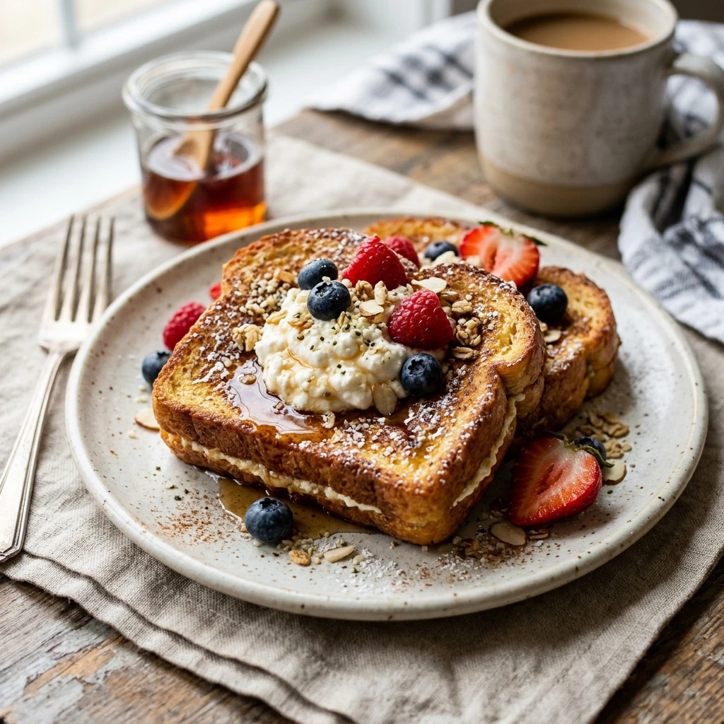 High Protein French Toast Cottage Cheese No Protein Powder