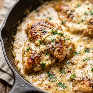 High Protein Garlic Parmesan Chicken Skillet