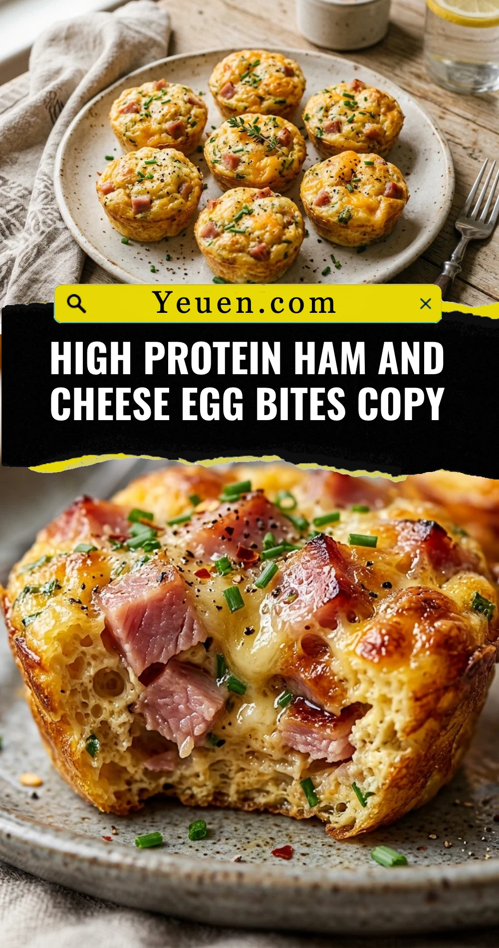 High Protein Ham And Cheese Egg Bites Copy