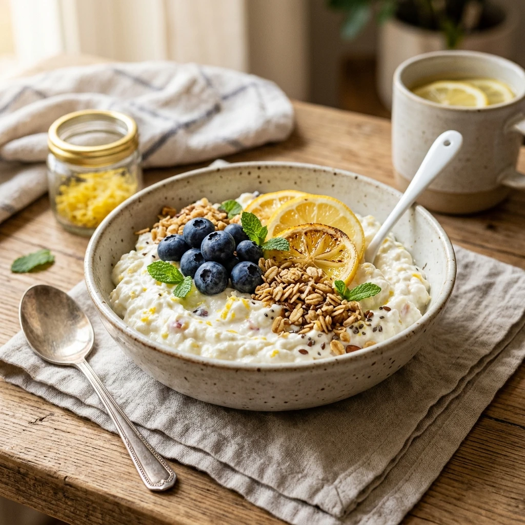 High Protein Lemonade Cottage Cheese Hack