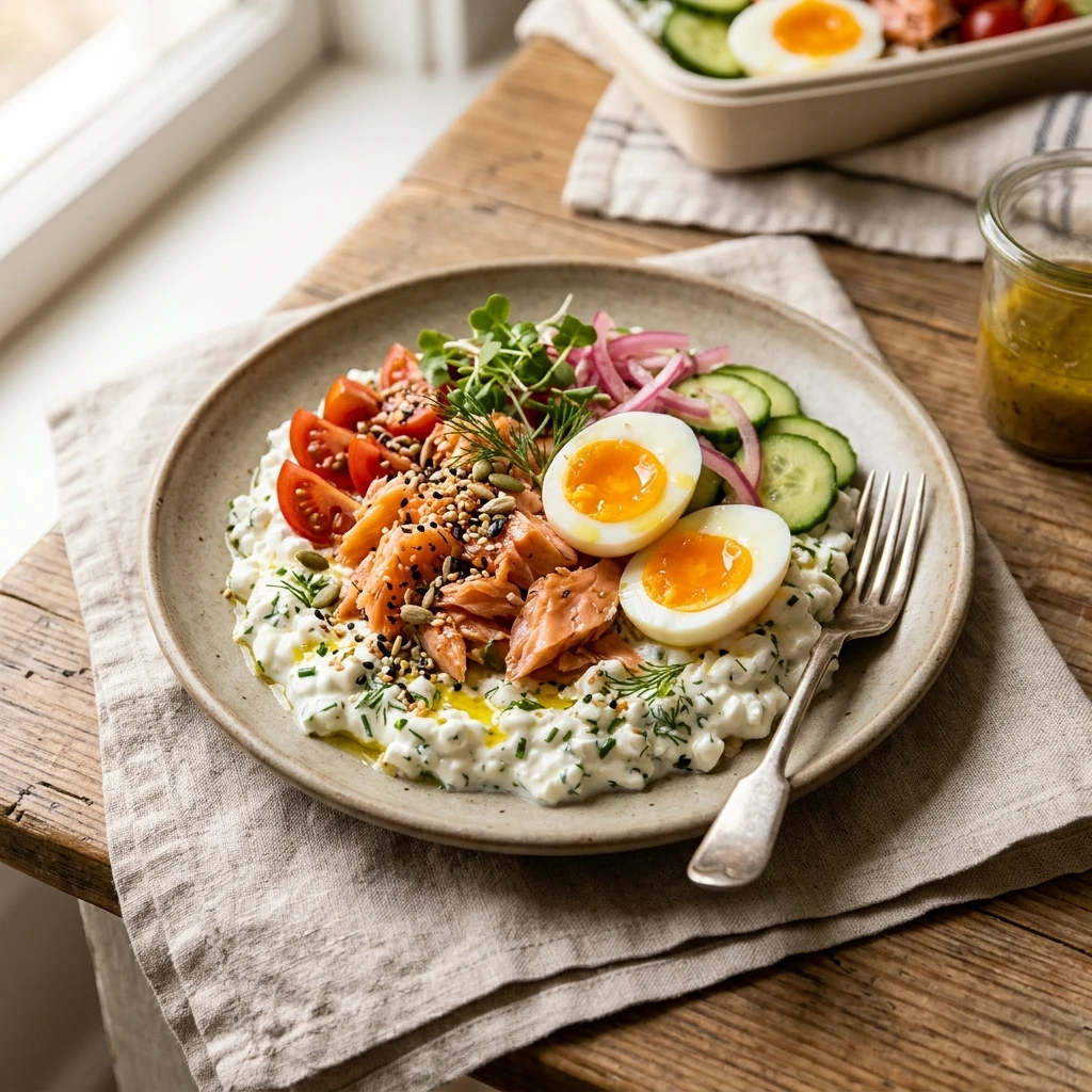 High Protein Lunch Meal Prep 30g+ Easy Low Carb Cottage Cheese
