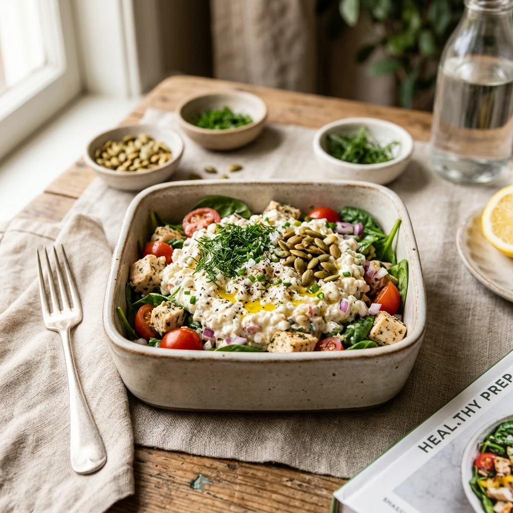 High Protein Meal Prep 30g+ Easy Low Carb Cottage Cheese