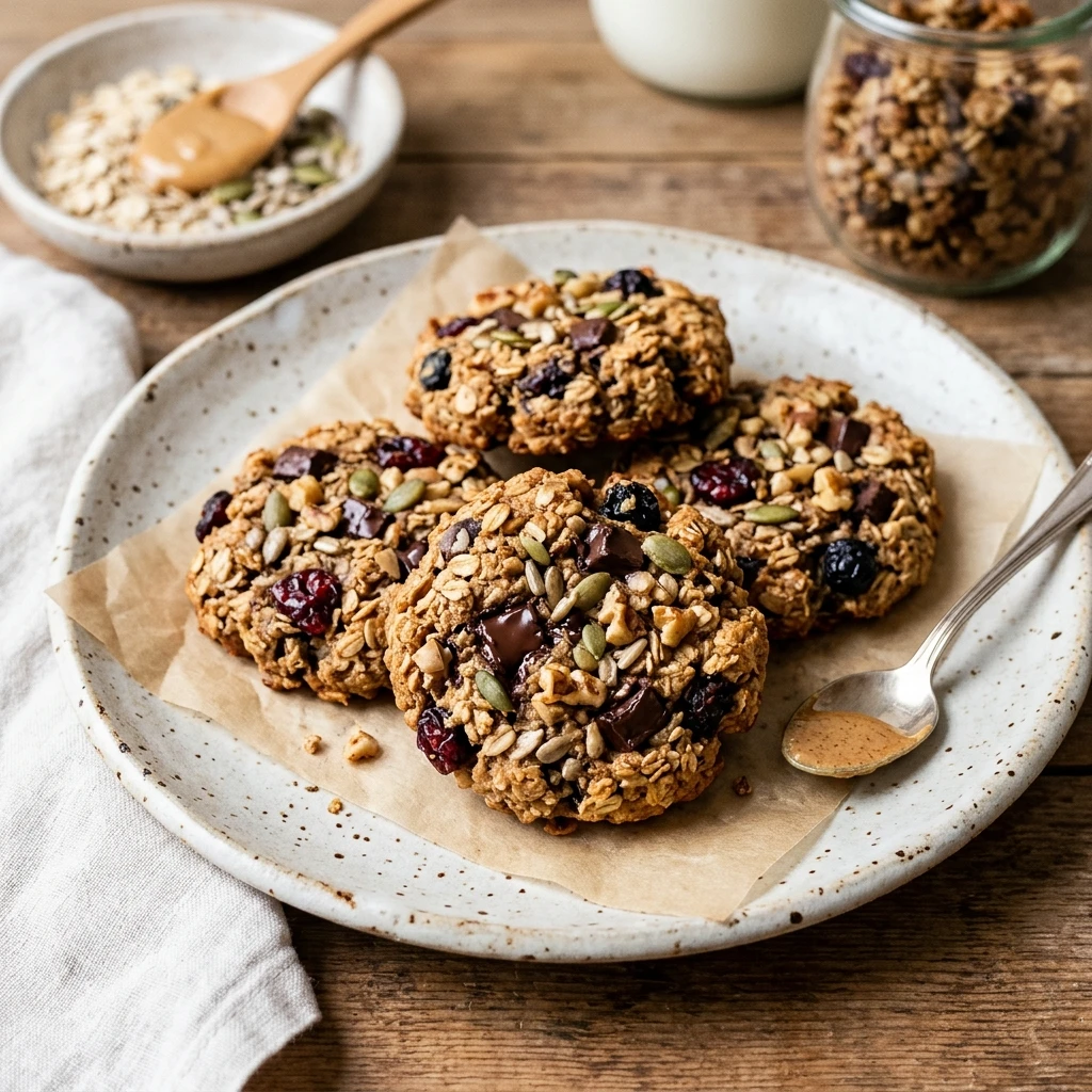 High Protein No Eggs Needed Breakfast Cookies 5 Minute Make Ahead Kids
